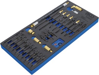 Inserção para carrinho de ferramentas 1/3: Conjunto de adaptadores para verificador de compressão e perda de pressão | 30 peças 