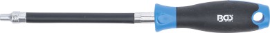 Chave de fendas flexível com cabo redondo | Perfil em E E5 | Comprimento da lâmina 150 mm 