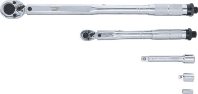 Torque Wrench Set | 6.3 mm (1/4") 5 - 25 Nm, 12.5 mm (1/2") 28 - 210 Nm | 5 pcs. 