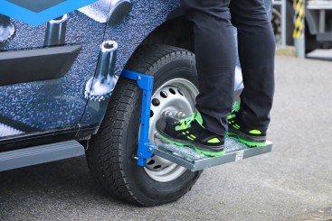 Degrau de dobragem de pneus | ajustável | para caminhonetes e veículos 4x4 