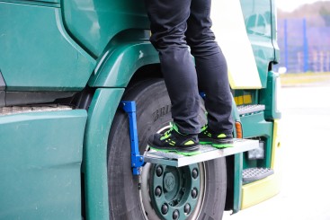 Degrau de dobragem de pneus | ajustável | para camiões 