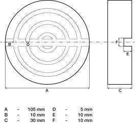 Gumikabát | kocsiemelőhöz | Ø 105 mm 