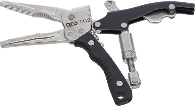 Locking Long Nose Grip Pliers | with pistol grip | 170 mm 