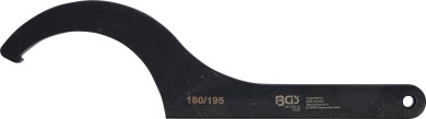 Klucz hakowy z noskiem | 180 - 195 mm 