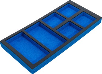 Tool Tray 1/3, empty: 6 Storage Compartments | 408 x 189 x 32 mm 