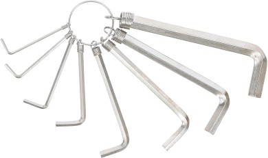 Set kutnih steznih ključeva | unutarnji šesterokut 2 - 10 mm | 8-dijelni 