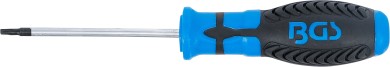 Skruvmejsel | T-Profil (för Torx) med borrning T10 | Klinglängd 80 mm 