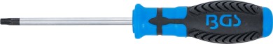 Chave de parafusos | Perfil T (para Torx) com perfuração T30 | Comprimento da lâmina 100 mm 