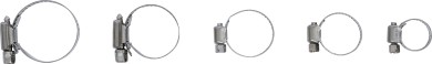 Sortiment coliere de furtun | inox | Ø 16 - 38 mm | 26 piese 