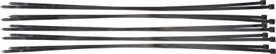 Souprava vázacích pásek | černé | 8,0 x 700 mm | 10dílná 