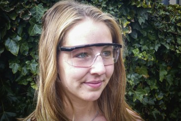 Óculos de proteção com hastes ajustáveis | transparentes 
