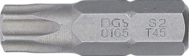 Bit | Længde 30 mm | udvendig sekskant 8 mm (5/16") | T-profil (til Torx) T45 