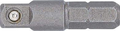 Adaptador de roquete para pontas | Sextavado externo 6,3 mm (1/4") - Quadrado externo 6,3 mm (1/4") | 30 mm 