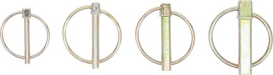 Set siguranţe cu inel | Bolzen-Ø 4,5 - 11 mm | 32 piese 