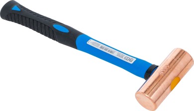 Kobberhammer | fiberglasskaft | Ø 32 mm | 680 g (1.5 lb) - hoved 