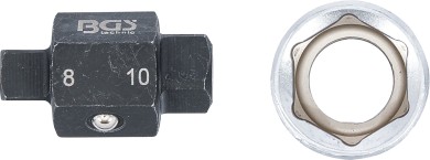 Oil Drain Plug Socket | 4-pt. | 8 mm / 10 mm 