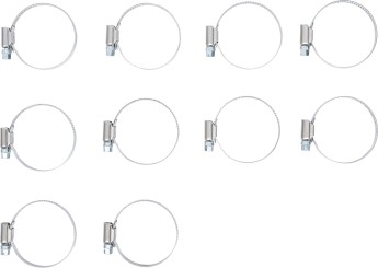 Hose Clamps | Stainless | 32 x 50 mm | 10 pcs. 