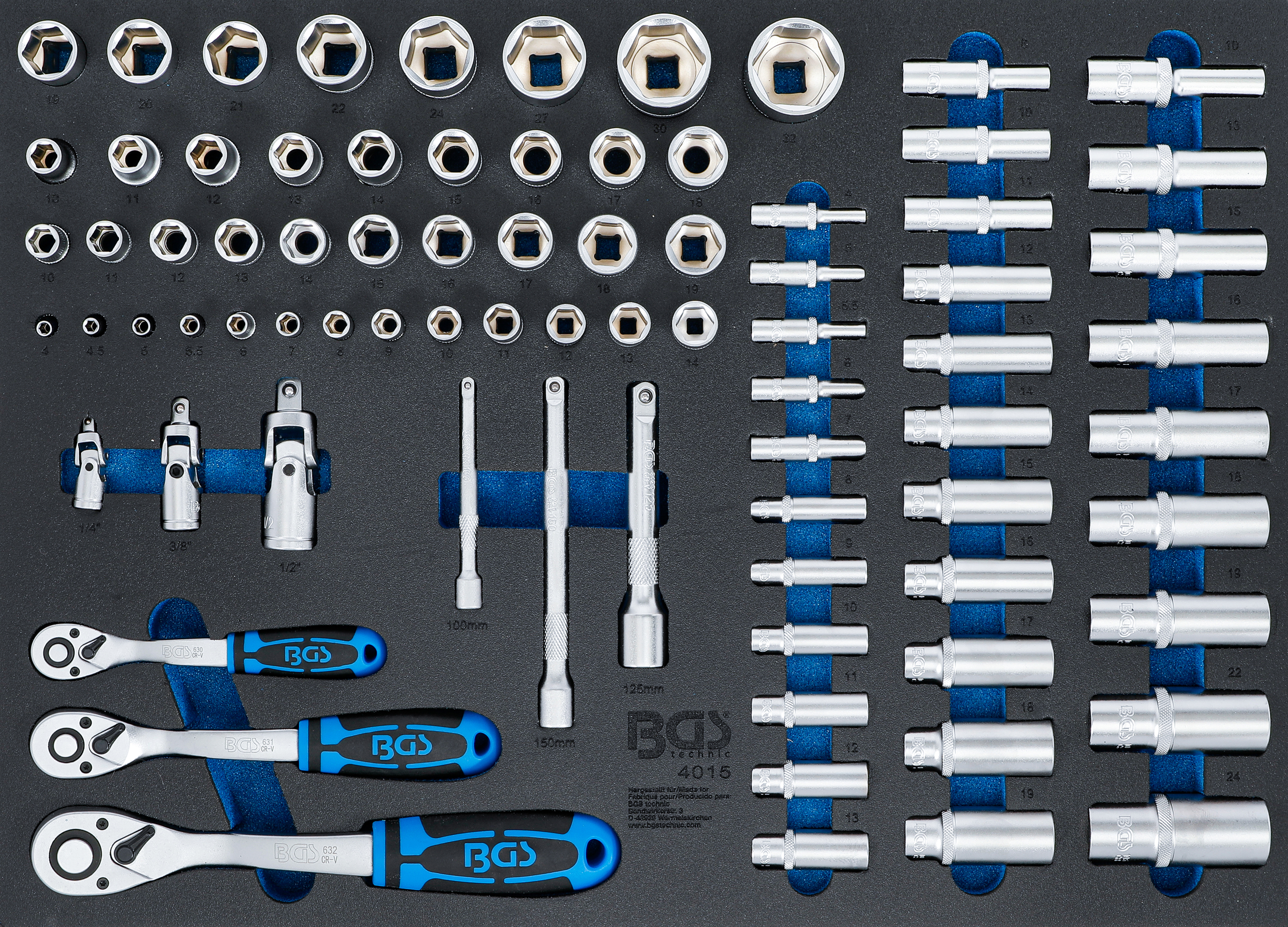 | Tool purchase pcs. | Tray 80 | Socket Set technic 3/3: online BGS